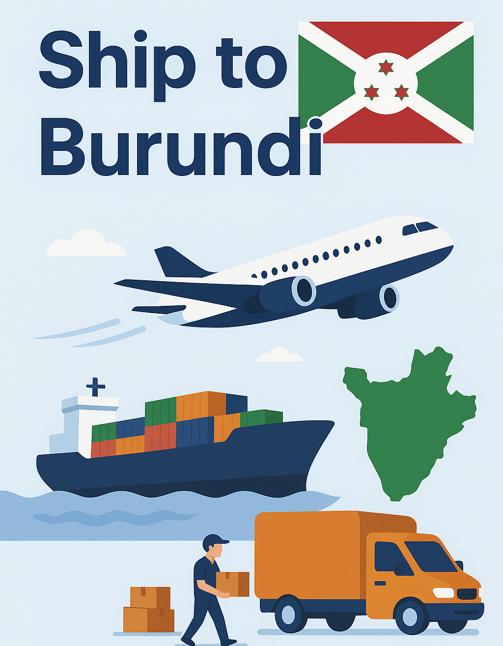 Shipping to Burundi